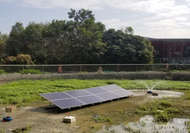 Système d'aération solaire de 550 W à Shenzhen