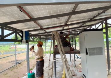 Système de pompage de stockage d'énergie de 4 kW/31,2 kWh au Laos