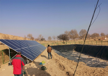 Système de pompe solaire de 5,5 kW et 15 kW dans le Shaanxi