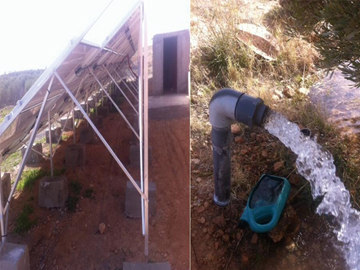 Système de pompage solaire de 18,5 kW au Maroc