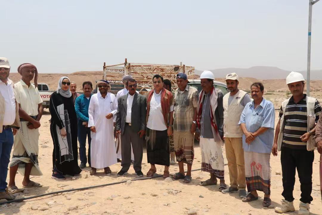 Installations de puits d'eau solaires de 55 kW et 45 kW dans le gouvernorat de Mahrah, au Yémen, le 18 septembre 2024.