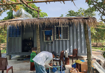 Système de pompe solaire de 750 W au Cambodge